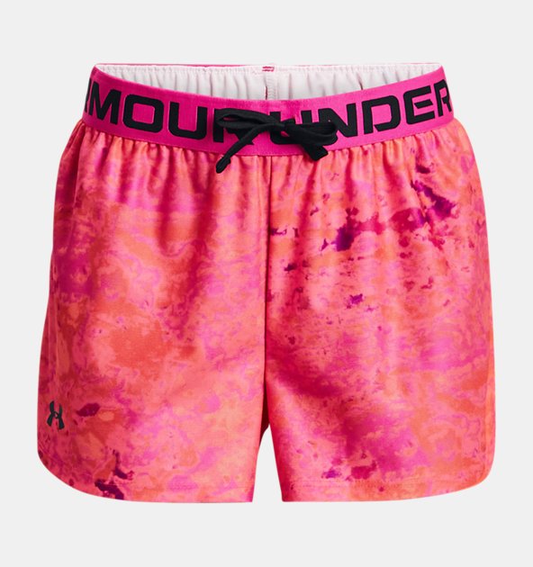 Under Armour Girls' UA Play Up Printed Shorts (Extended Size)
